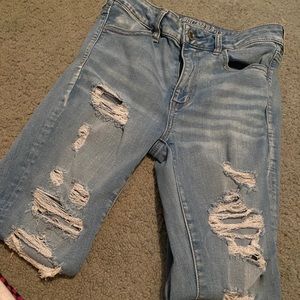 American Eagle ripped jeggings